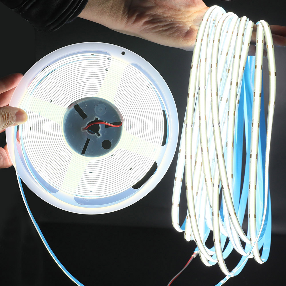 DC24V White COB Bedroom LED Strip 65.6Ft Without Voltage Drop